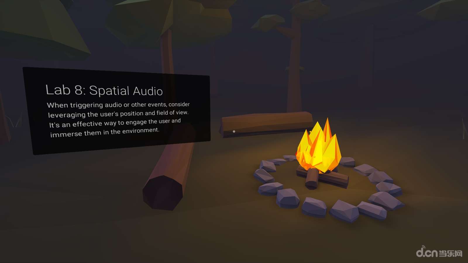 《VR设计实验室 Cardboard Design Lab》是一款虚拟现实VR工具。内容包括十个基本的 VR 设计,例如「使用十字线」、「保持使用者着地」、「光影指导」和「固定视点」,所有课堂都是通过 Cardboard「上课」。 虽然以上的内容仅属基础,不足以让菜鸟变成专家,但也足够新手入门的程度了,而且相关知识也能应用在其他 VR 平台上。